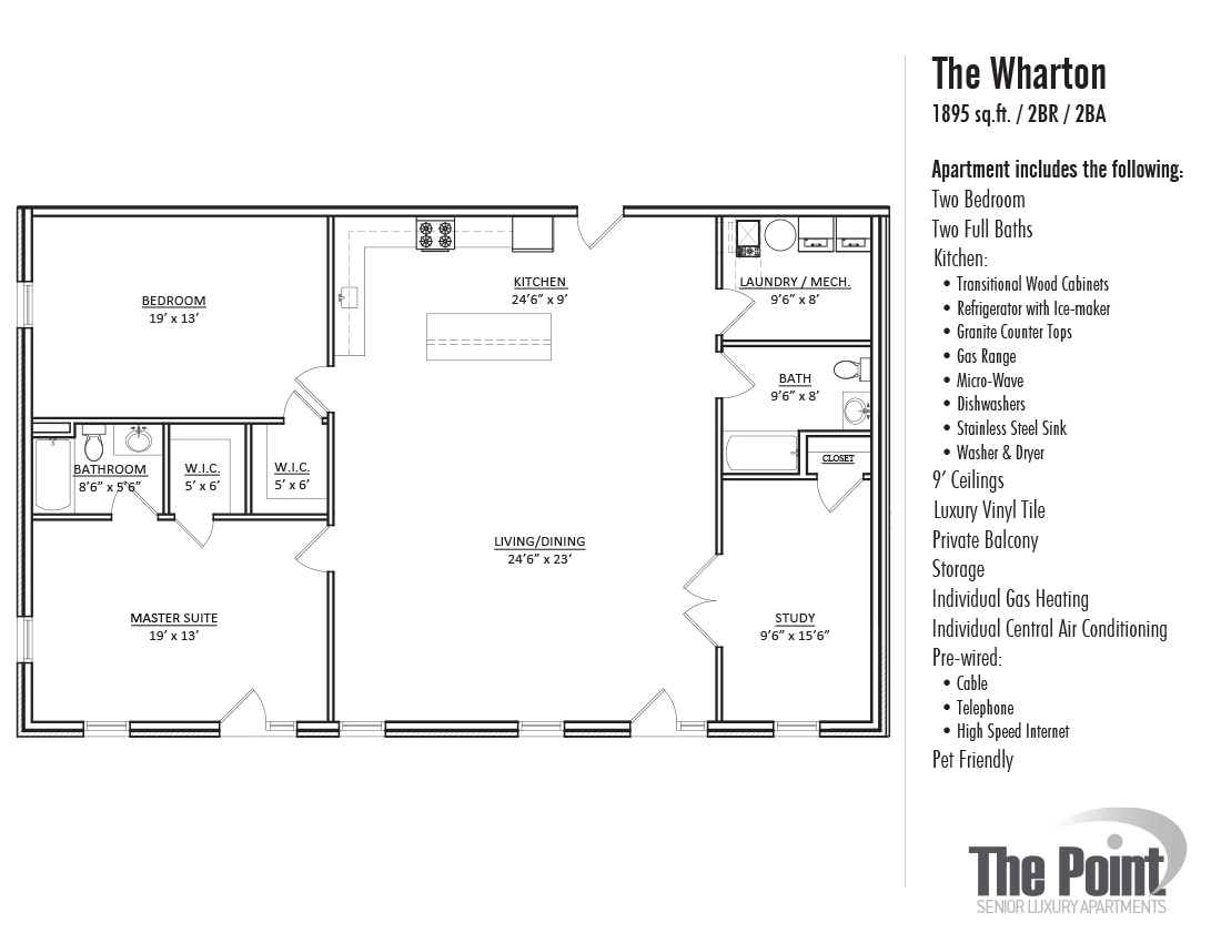 the wharton floorplan the p